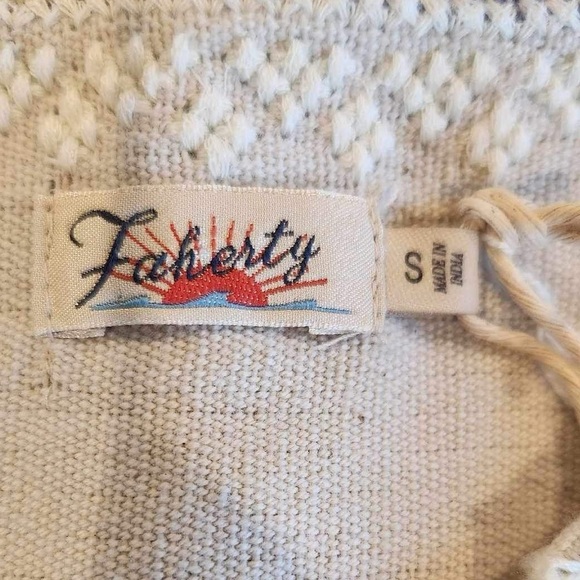 Faherty boho coastal Lagenlook Baja Beach Tunic Dress Size Small new - Picture 11 of 14